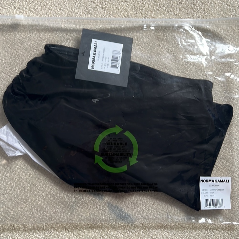 Norma Kamali Side Drape asymmetrical Mini Skirt - Picture 6 of 10